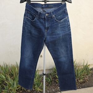7 For All Mankind Blue Carsen Relaxed Denim